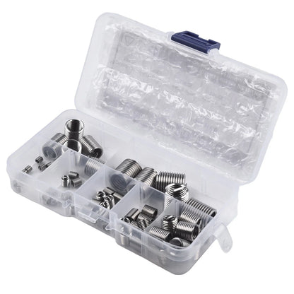 60Pcs Metric Thread Repair Insert Kit M3-M12 Helicoil for Car Pro Coil Kits