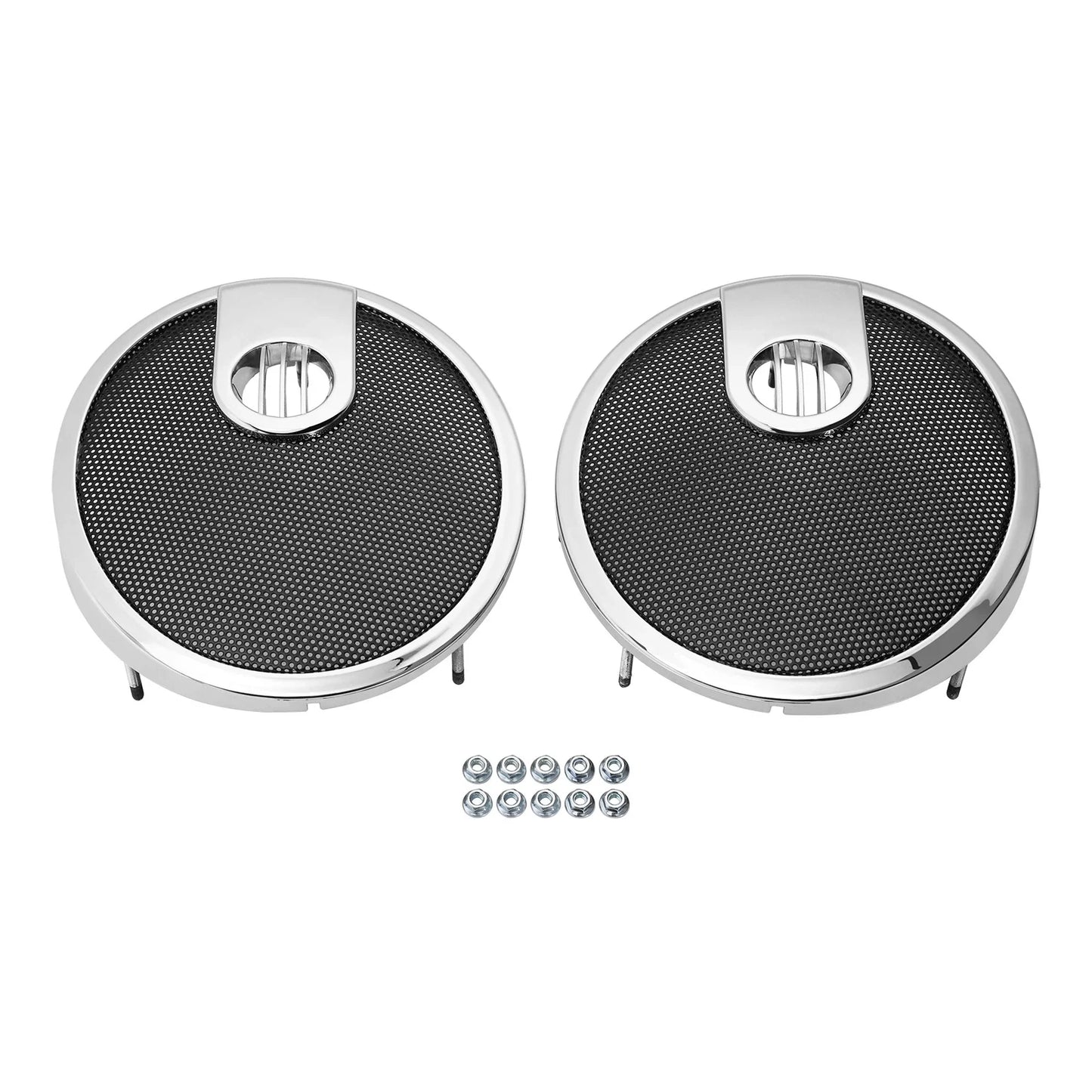 6.5" Saddlebag Speaker Grills for Indian Chieftain, Roadmaster (2014-2024)