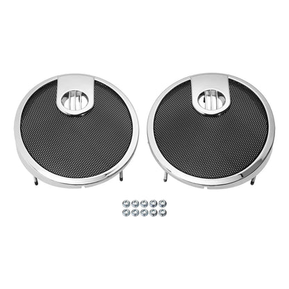 6.5" Saddlebag Speaker Grills for Indian Chieftain, Roadmaster (2014-2024)