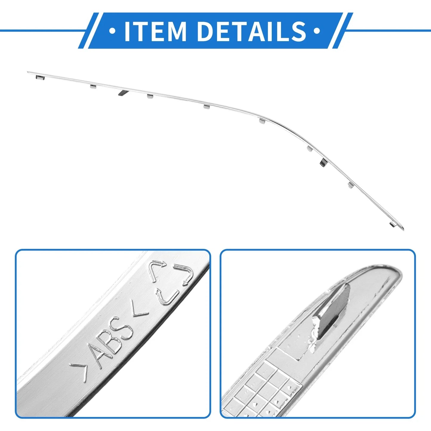 Front Right Bumper Grille Trim for Mercedes-Benz W221 (2010-2013)