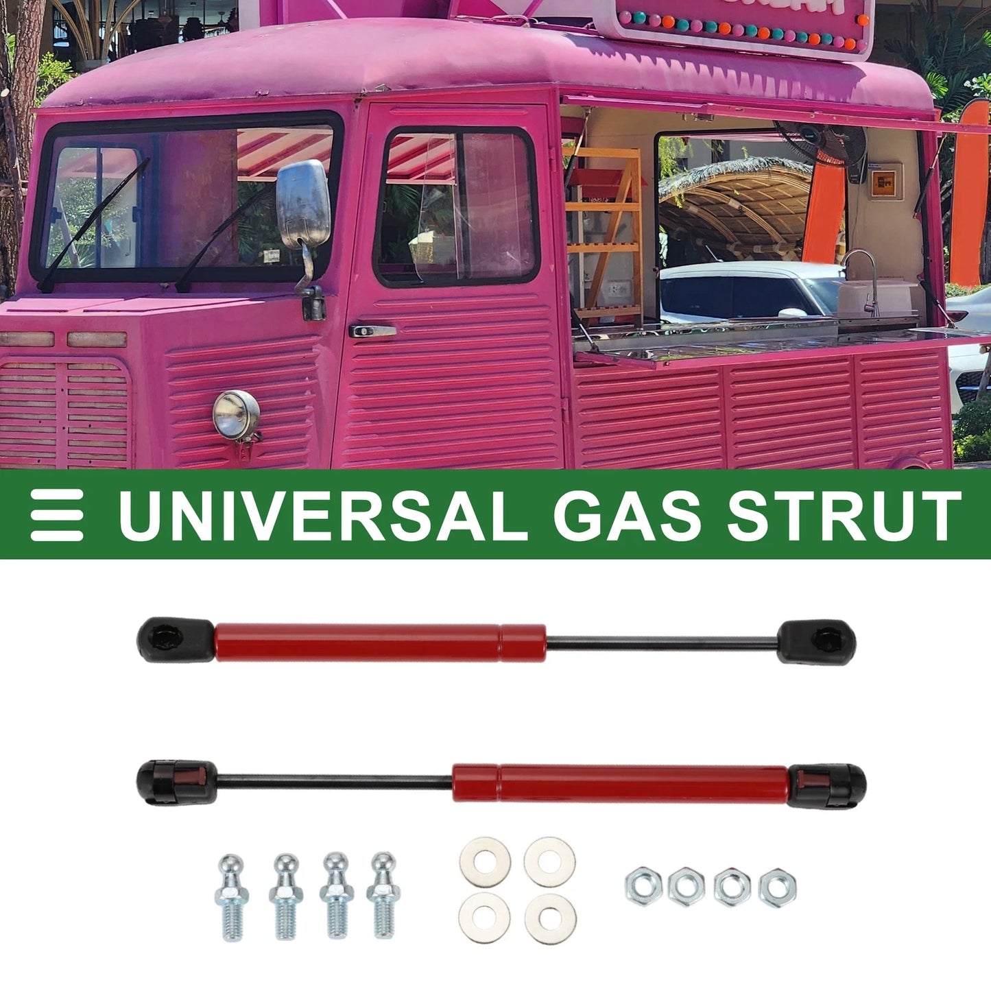 Set of 2 Gas Struts 45lb/200N 10inch for Car Truck RV Boat