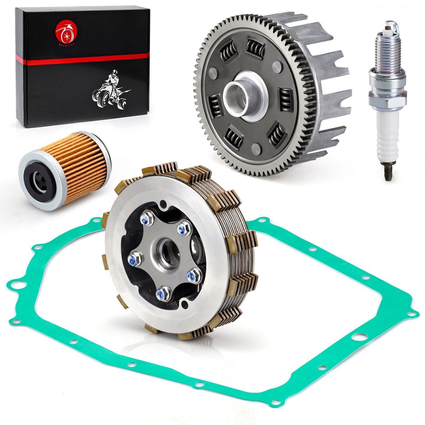 Clutch Assembly Kit & Basket for Yamaha YFM350 Warrior 350 (1987–2004)