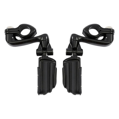 1 1/4" Engine Guard Highway Adjustable Male Mounting Footpegs for Motorcycle