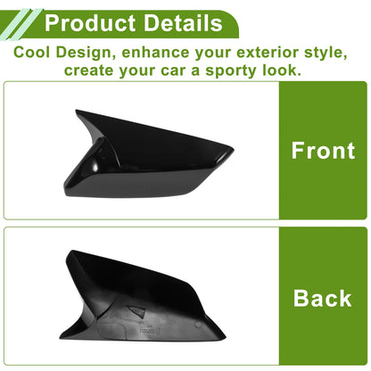 1 Pair Mirror Cover Cap for Chevrolet Malibu (2016–2020) Gloss Black