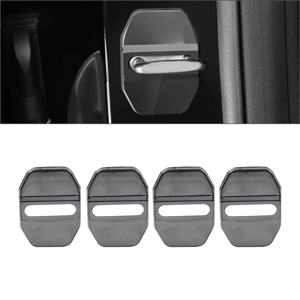 Blk Door Lock Protective Cover for BMW F40 F45 G20, Benz C Class, Maserati