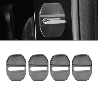 Blk Door Lock Protective Cover for BMW F40 F45 G20, Benz C Class, Maserati