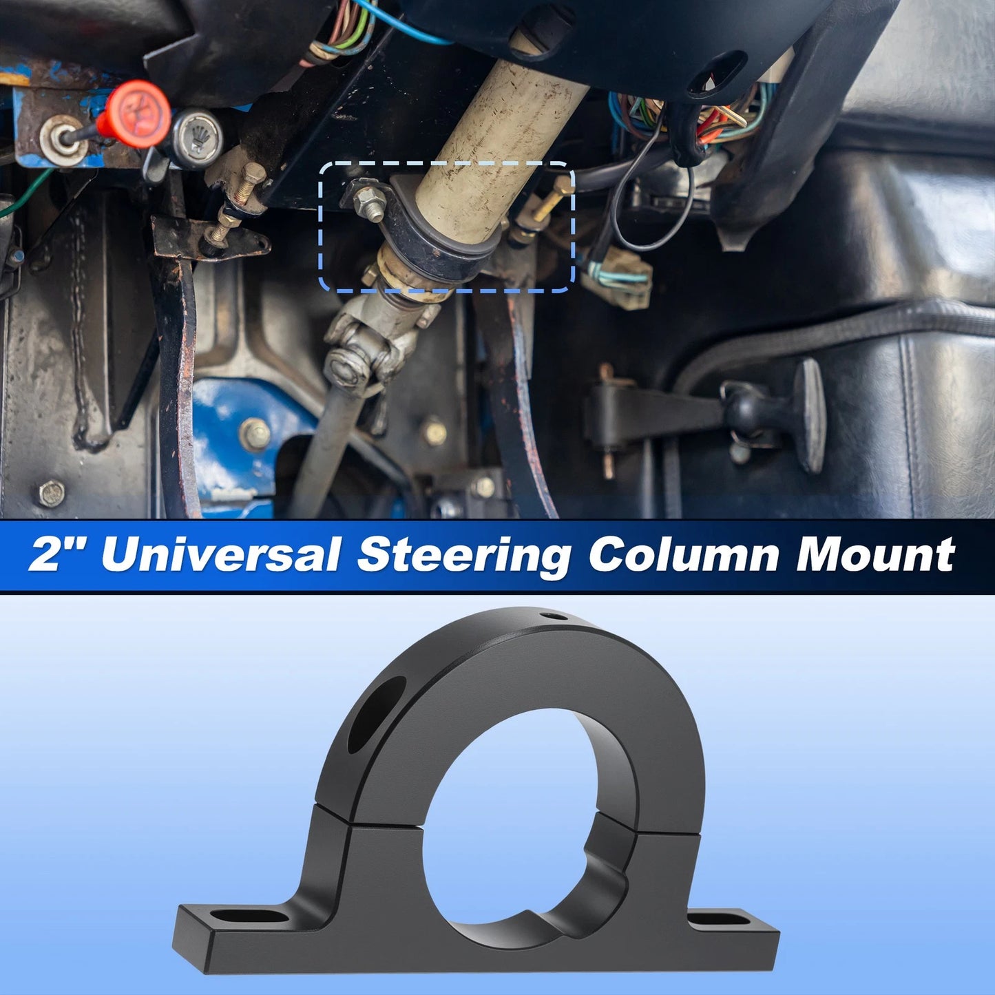 2" Aluminum Universal Steering Column Mount