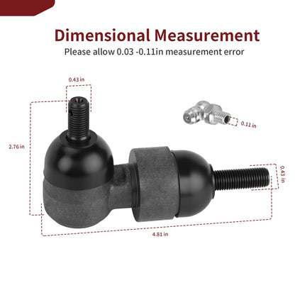 Steering Rack Ball Joint for E-Z-Go Medalist TXT Golf Carts (1994–2023)