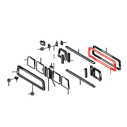 Weatherstrip for Toyota Dyna (1984–1987)