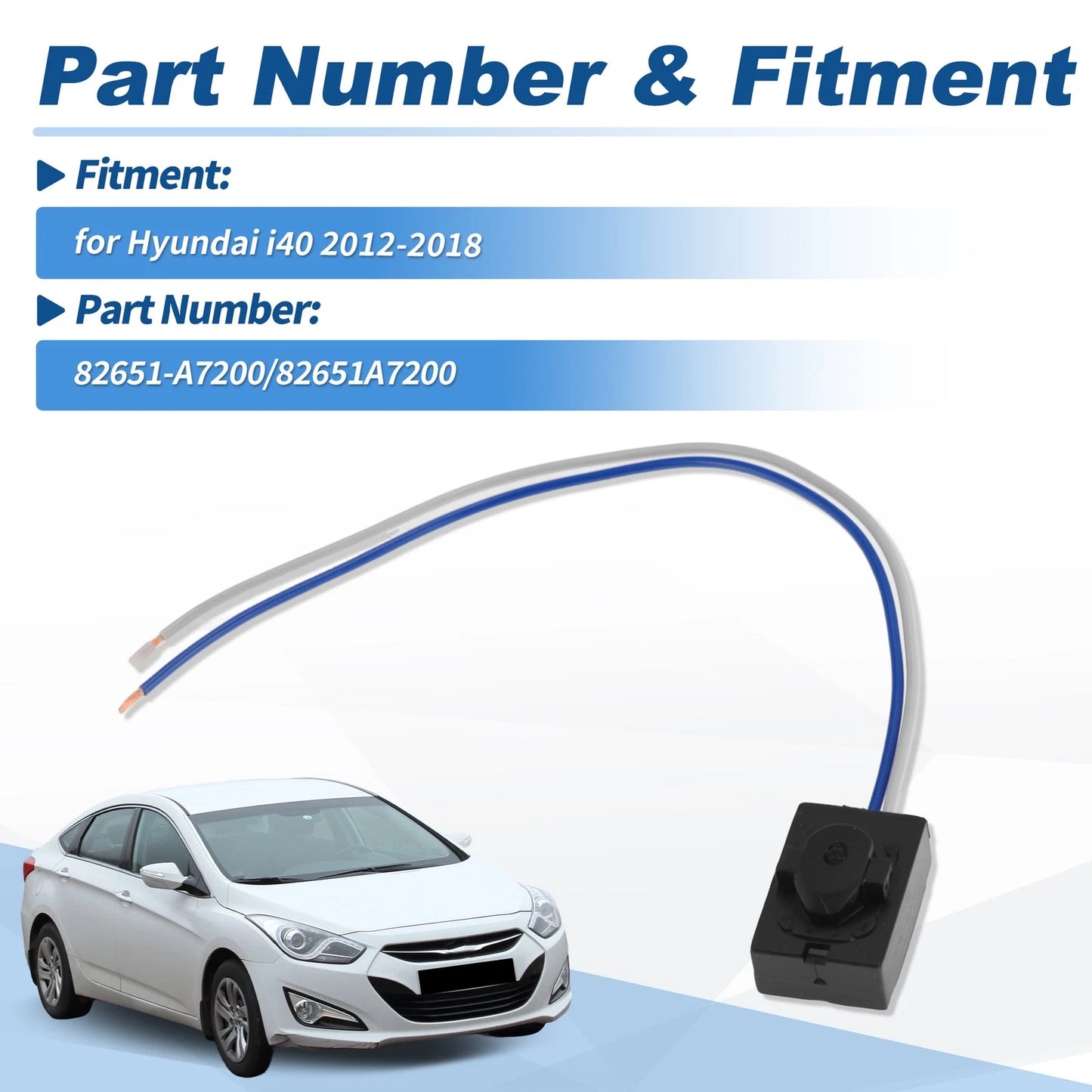 Front Left/Right Door Handle Button Switch for Hyundai i40 (2011–2019) 82651-A7200