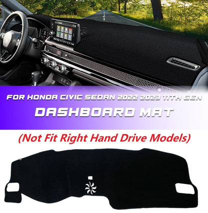 Dashboard Mat Pad Dash Mat Cover Anti-Sun for Honda Civic Sedan (2022–2024)