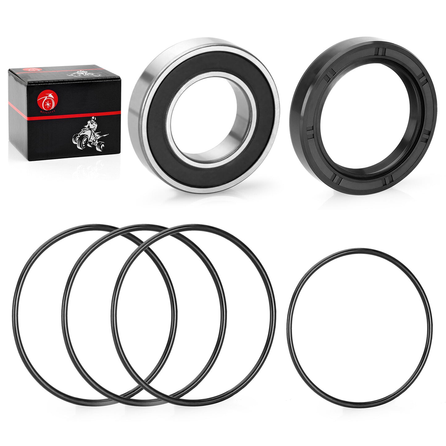 Rear Left Axle Wheel Bearing & Seals for Honda Rancher 420 (2014–2024)