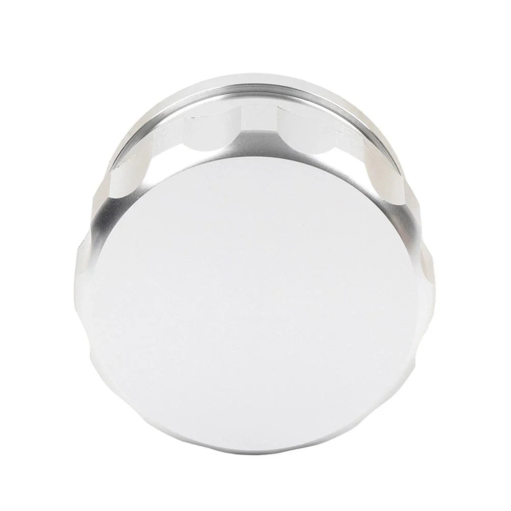 1.5" Silver Aluminum Weld-On Filler Neck w/ Cap for Fuel Tank
