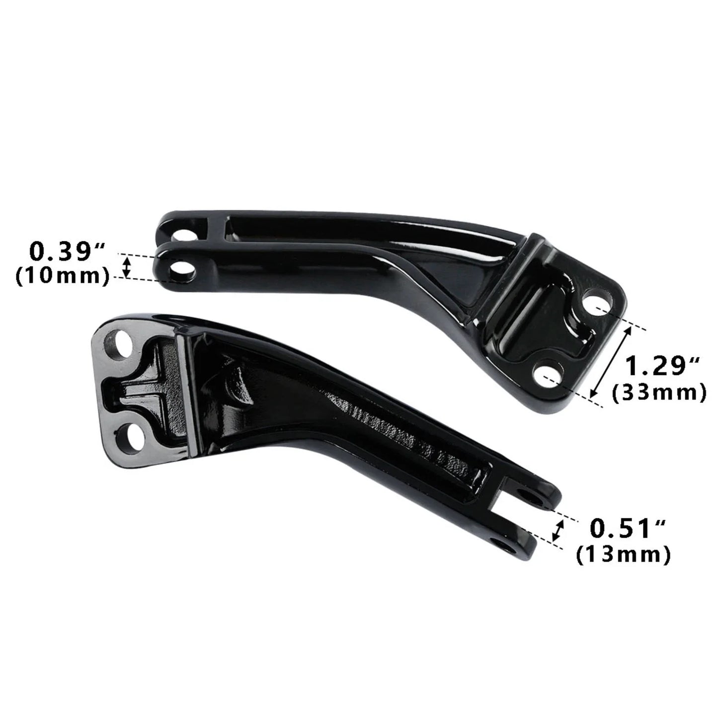 Passenger Foot Peg Mount Brackets for Harley Dyna FXDF FXDL FXDC FXDWG (2006-2017)