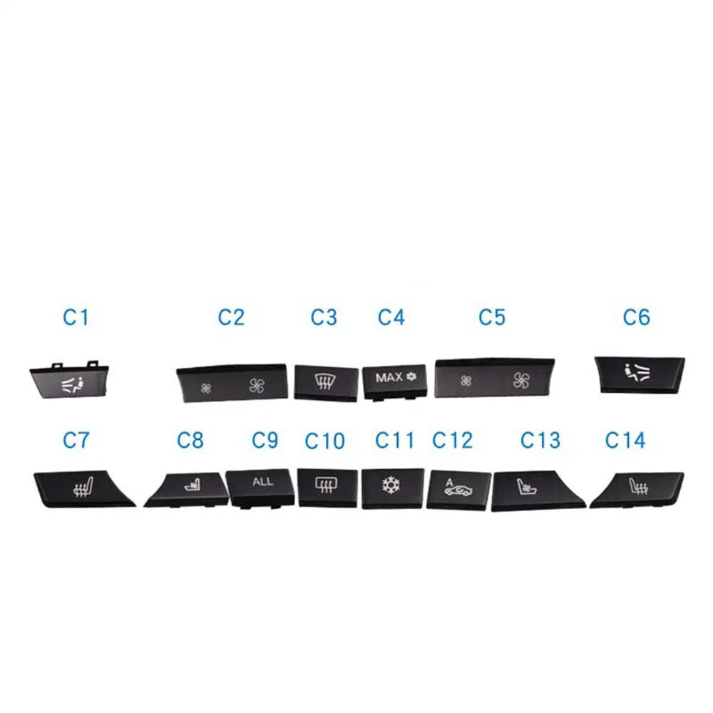 14Pcs Key Caps Repair Kit for BMW 5 6 7 F10 F01 F12 (2009-2017)