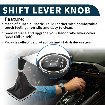 6 Speed Manual Gear Shifter Knob with Cover for Mercedes-Benz C-Class (2015–2021)