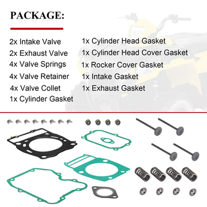 Cylinder Head Valve Gasket Kit for Polaris Sportsman Scrambler 500 (1996–2014)
