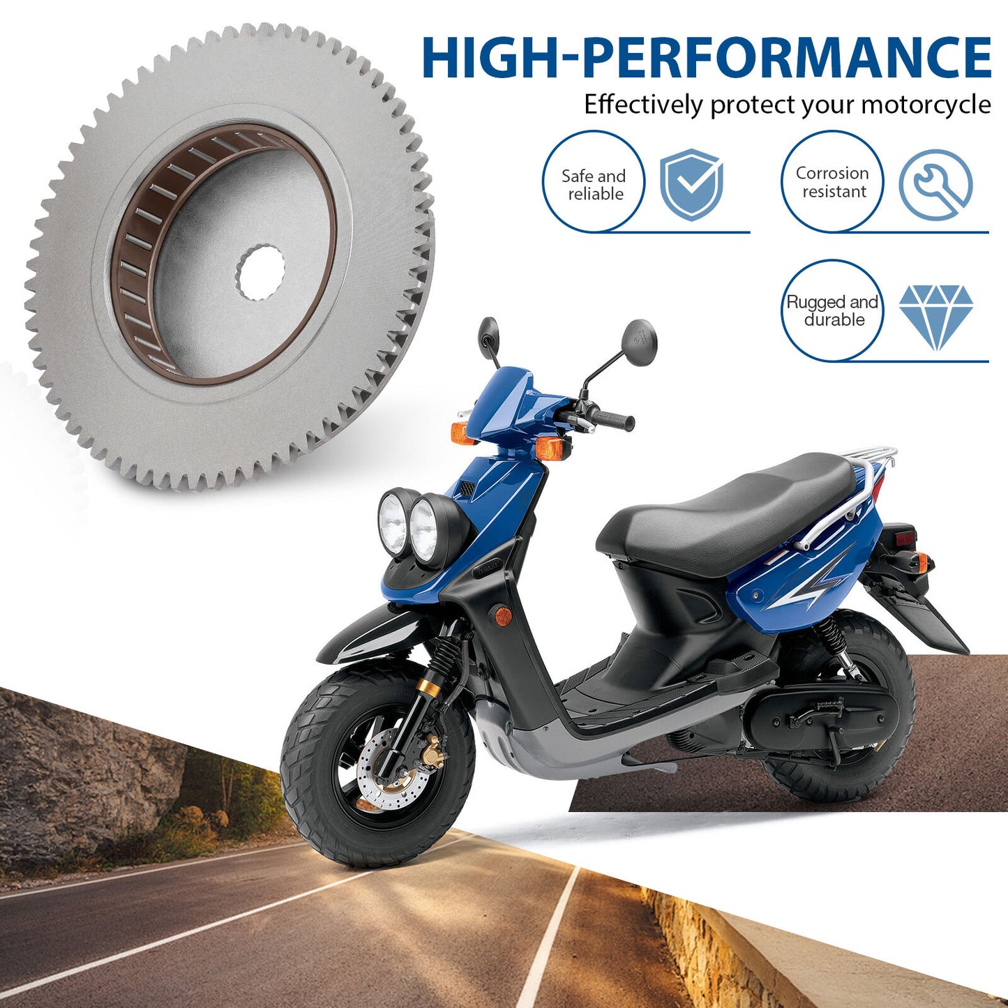 Starter Clutch Assembly for Yamaha Zuma 50 (2002–2005, 2008–2011)