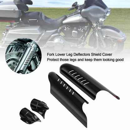 Baffle Shield Cover for Harley Touring Electra Glide FLHT (2000–2013) Black