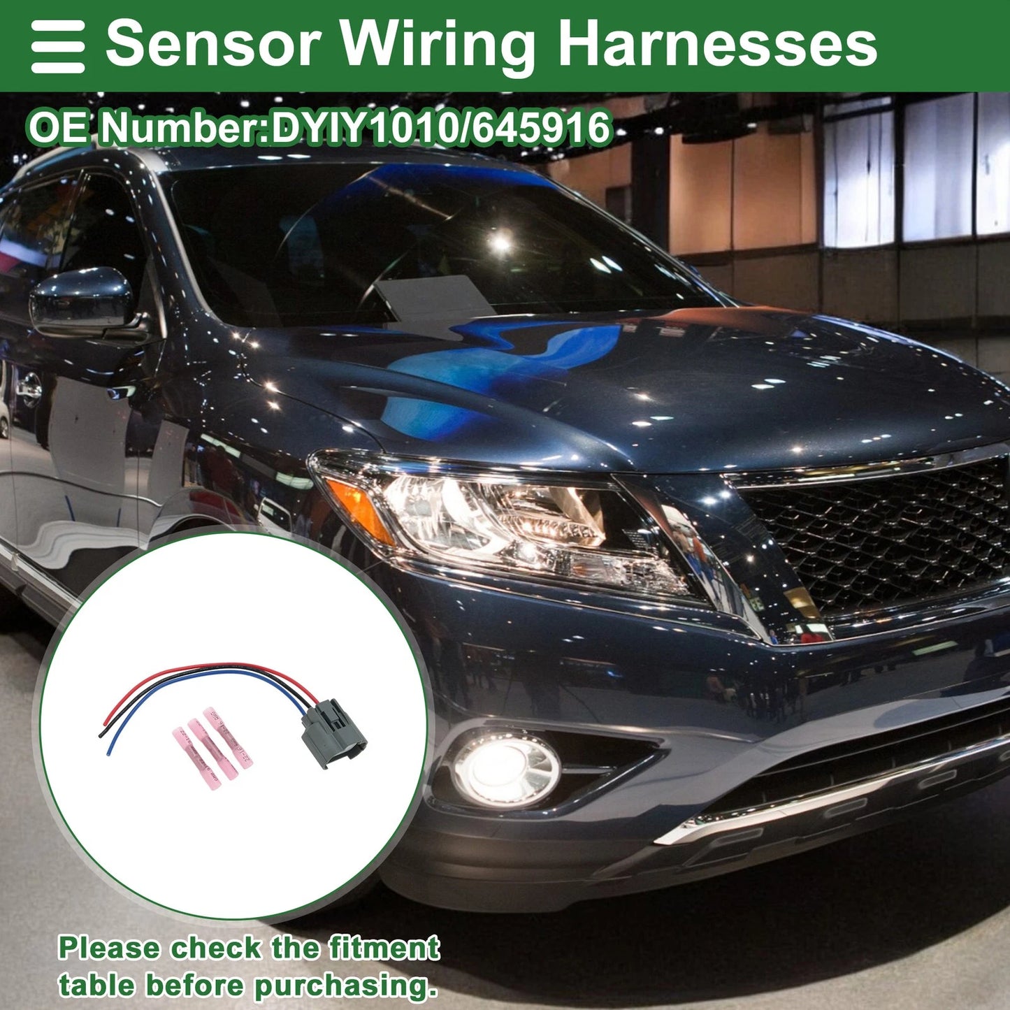 3 Pins Sensor Wiring Harness for Acura CL (1997) No.DYIY1010