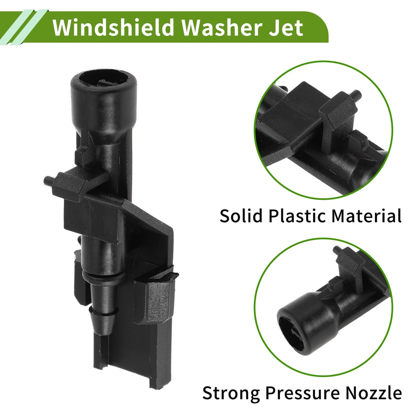 Windshield Washer Nozzle w/ Hose Connector for Honda (No. 76810TP6A01)