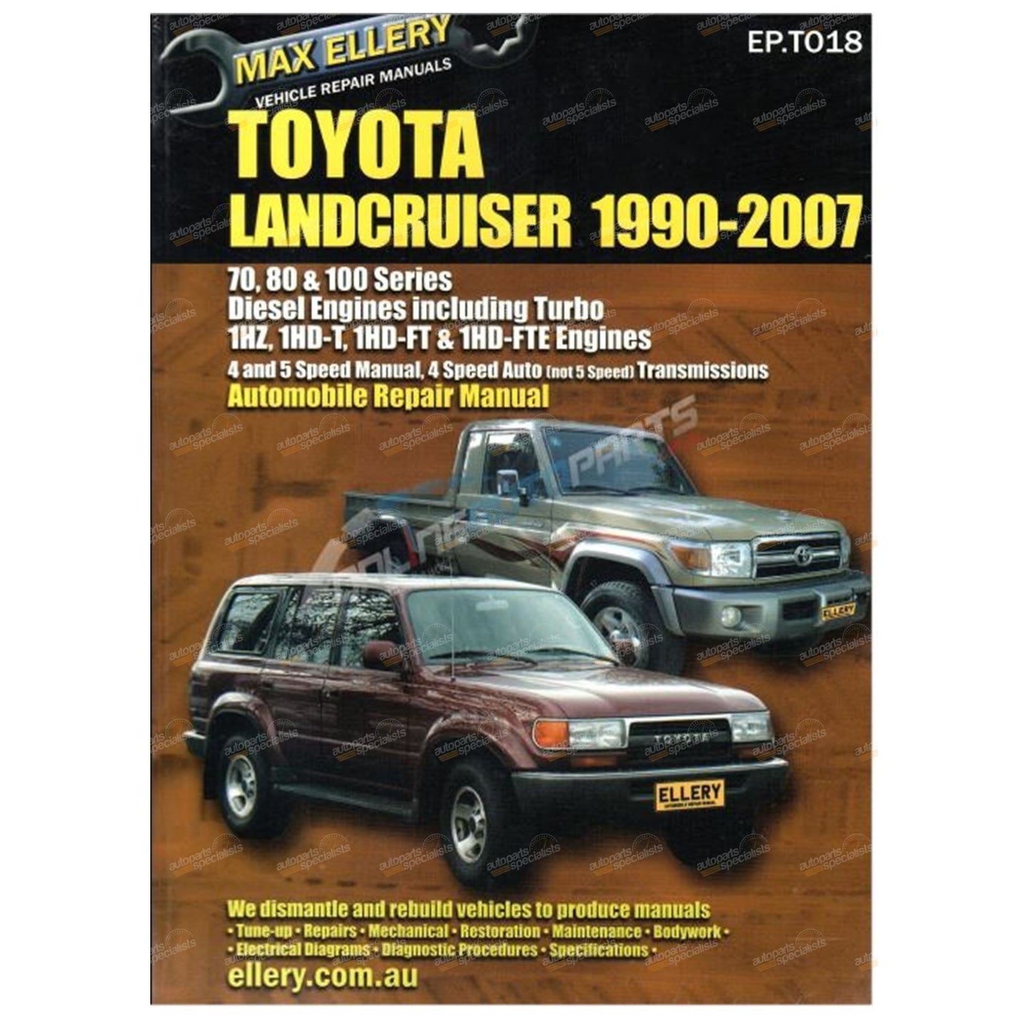 Repair Manual for Landcruiser 70 Series (1975–2007)