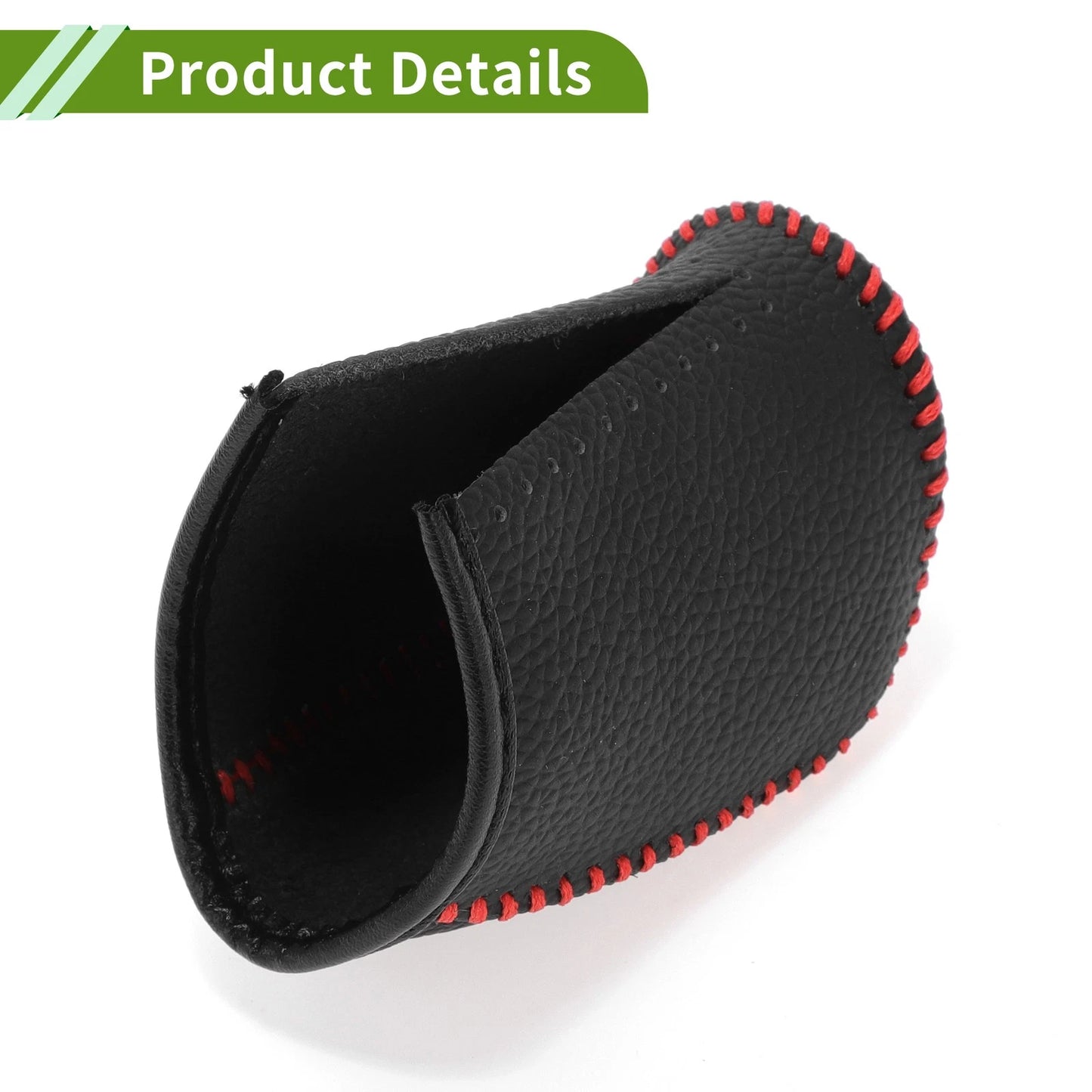Gear Shift Knob Cover for Dodge Journey (2011–2020) Pebbled Black Red