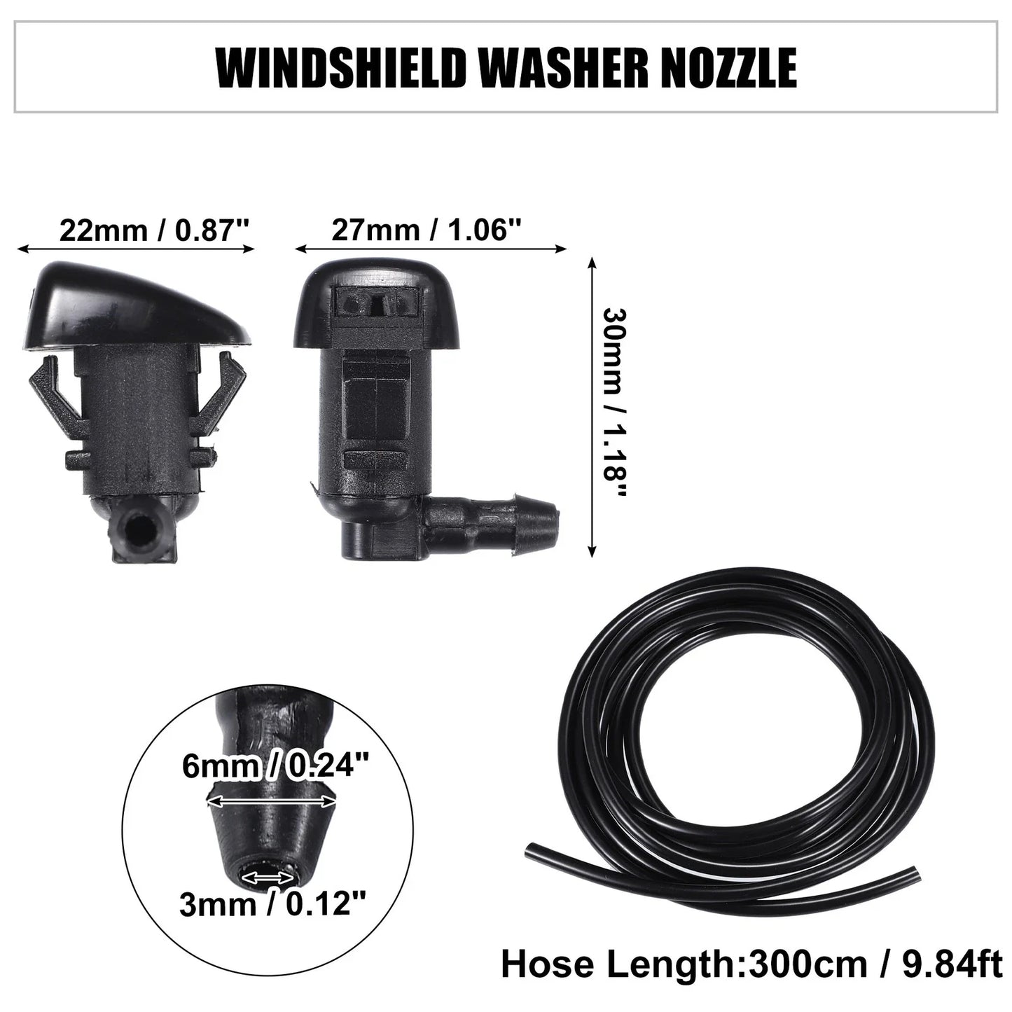 Car Windshield Washer Nozzle Set for Chrysler 300 (2005-2010)