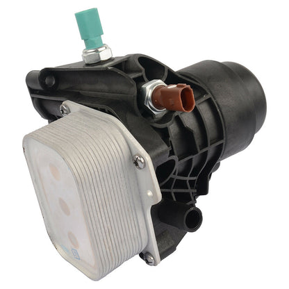 Engine Oil Filter Housing Cooler Kit for VW Audi Skoda (2003–2023)