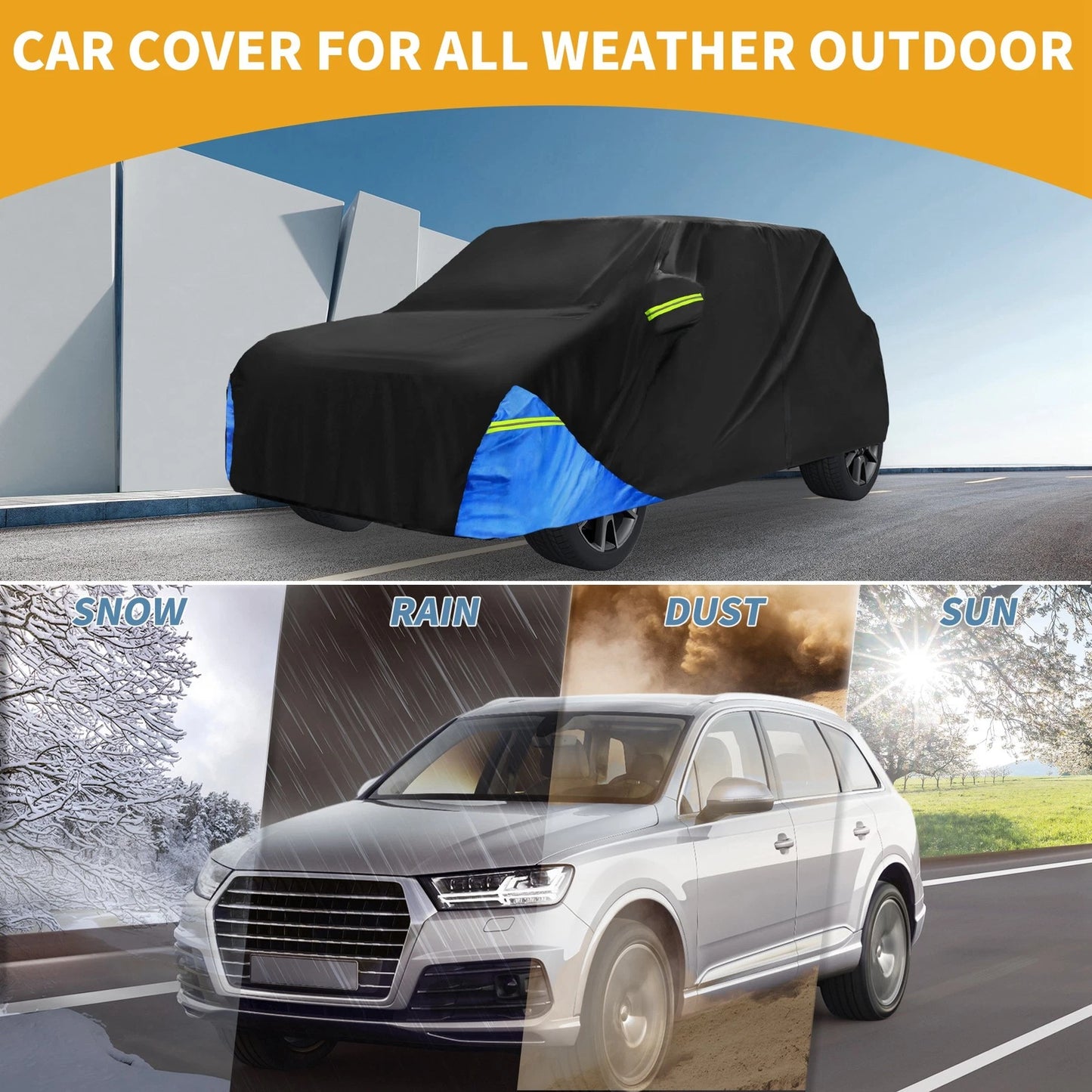 Waterproof Car Cover with Door Zipper for Mini Cooper 4DR (2014–2024)
