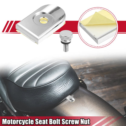 Set of 1 Motorcycle Seat Bolt Screw with Cover for Harley Davidson