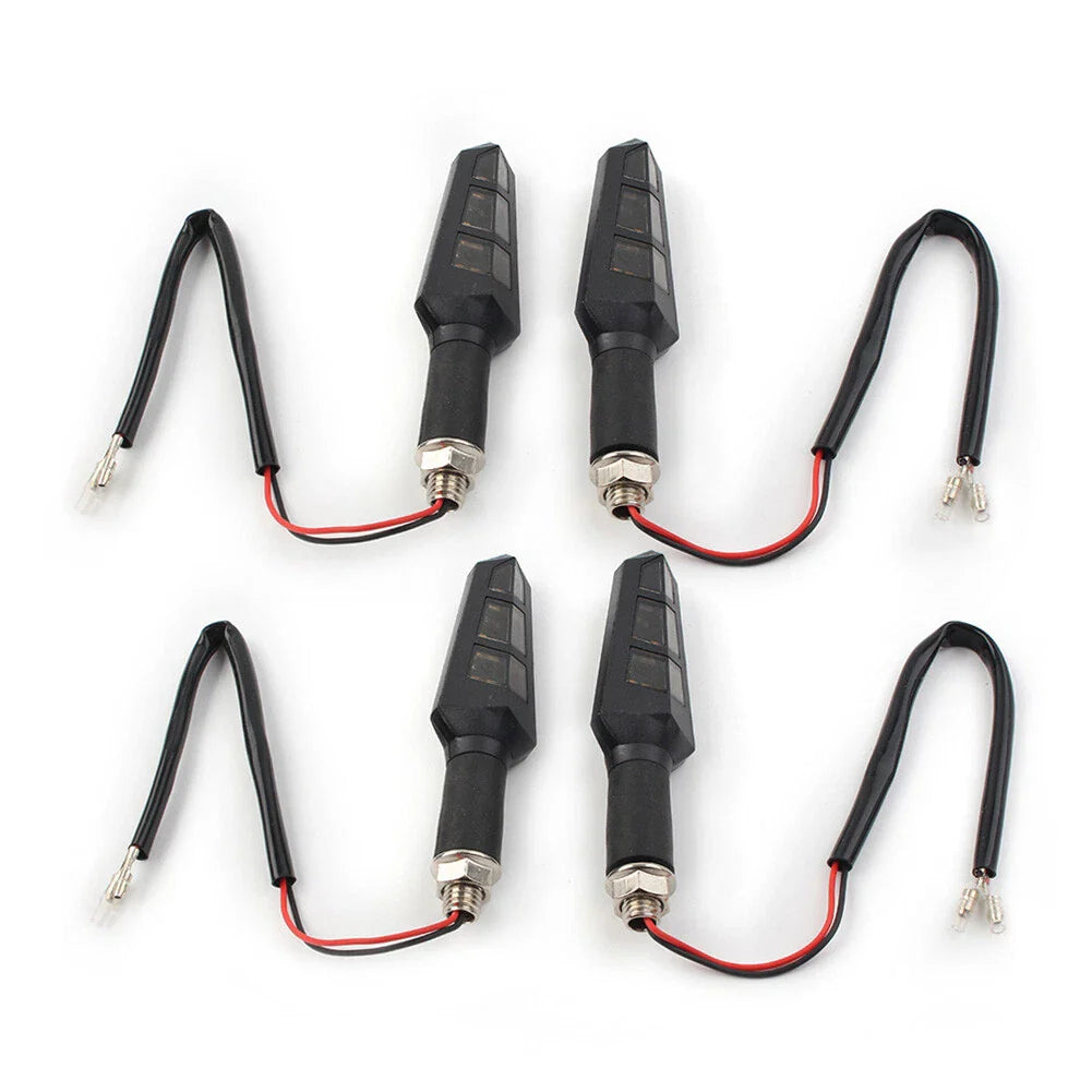 4 x Motorcycle LED Turn Signal Lights for Universal Scooter