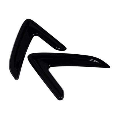 2 x Black Side Wing Air Draft Fender Trim for BMW X5 F15 (2014-2016)
