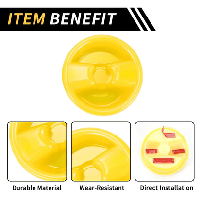 Roof Top Mounting Knob Screw Cover for Jeep Wrangler JK (2007–2017) Yellow