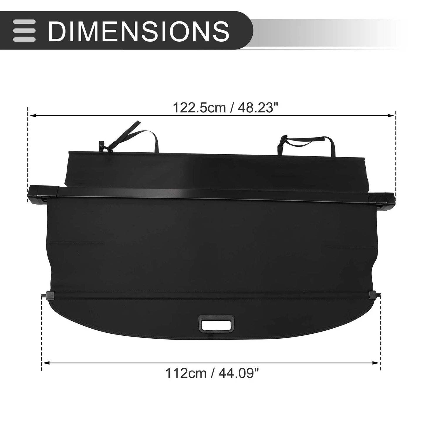 Retractable Cargo Cover for BMW X3 E83 (2004-2010) Gloss Black