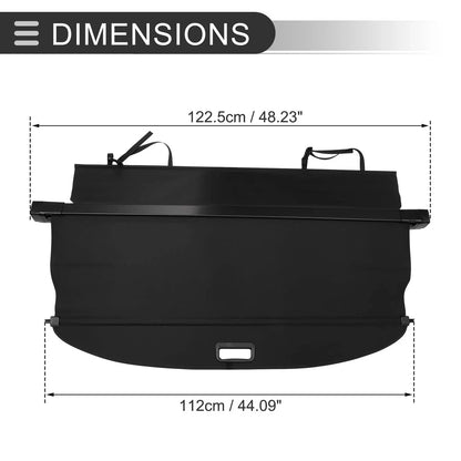 Retractable Cargo Cover for BMW X3 E83 (2004-2010) Gloss Black