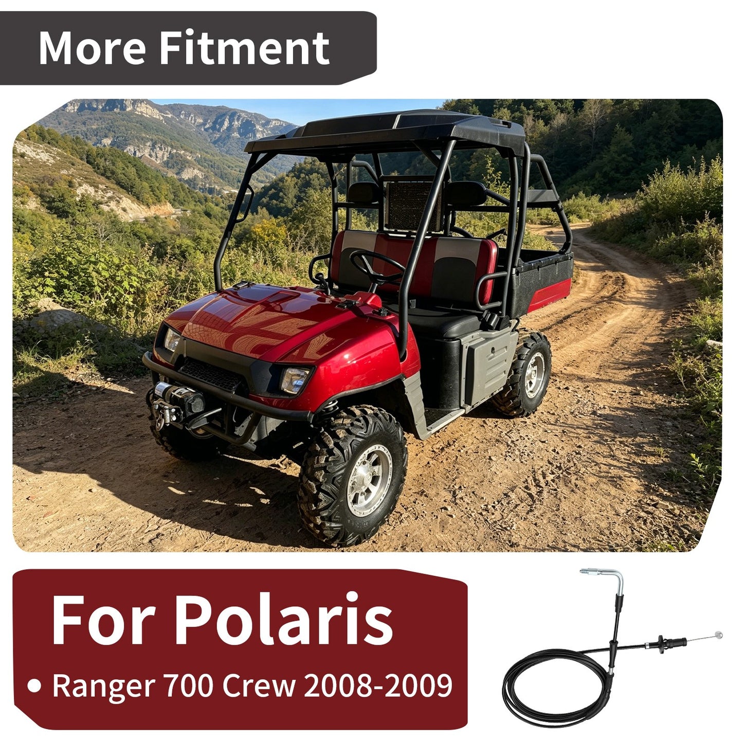 Throttle Cable for Polaris Ranger Crew 700 (2008–2009)