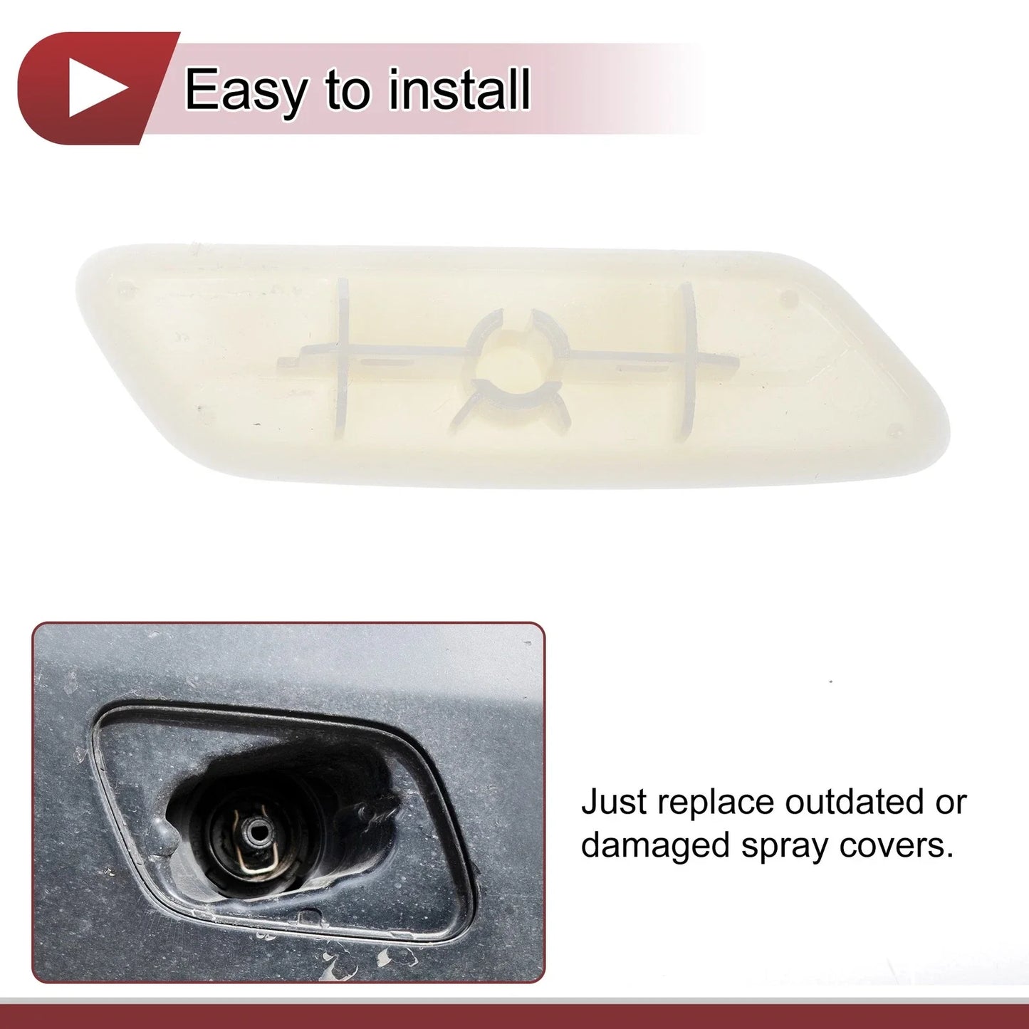 Front Left Washer Nozzle Cover for Lexus IS II 2008-2010 Unpainted