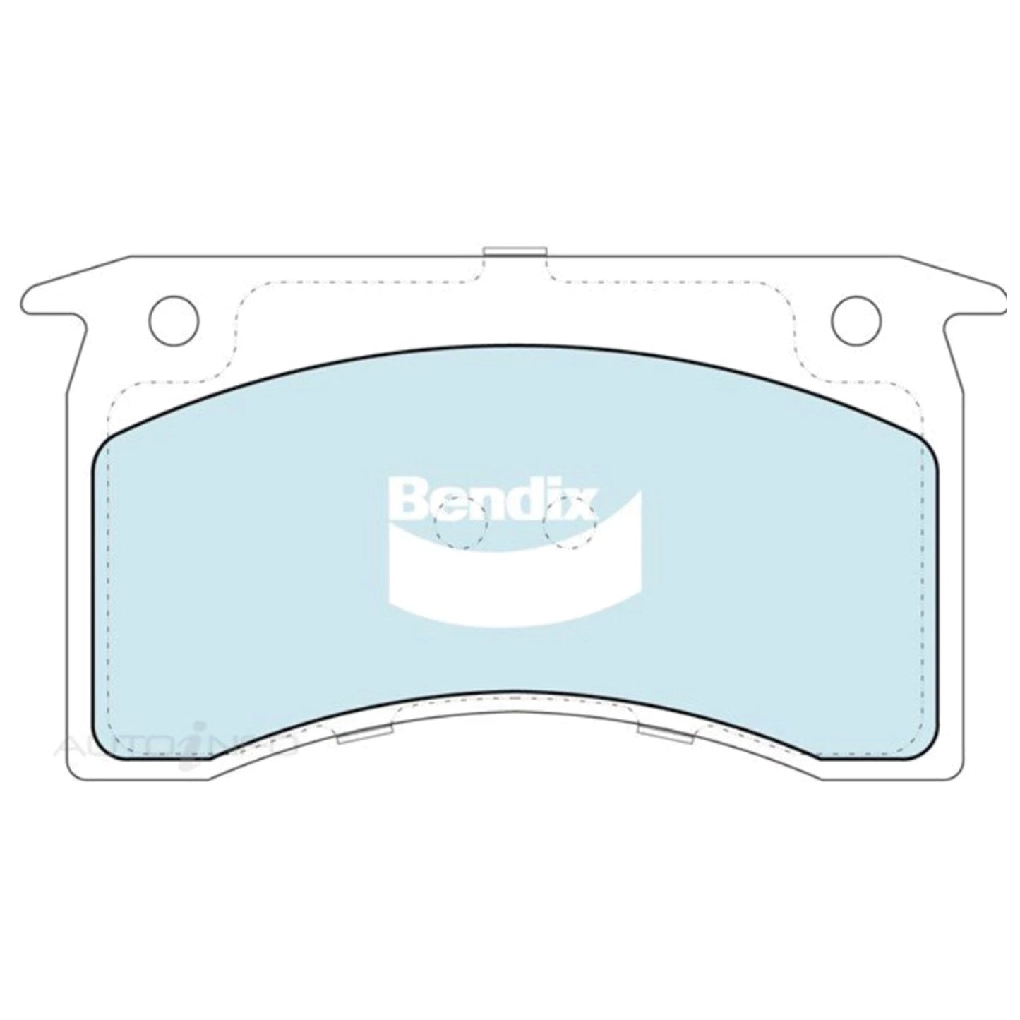 Set of 4 Bendix Front Disc Brake Pads for Holden HX HZ Kingswood (1976–1980)