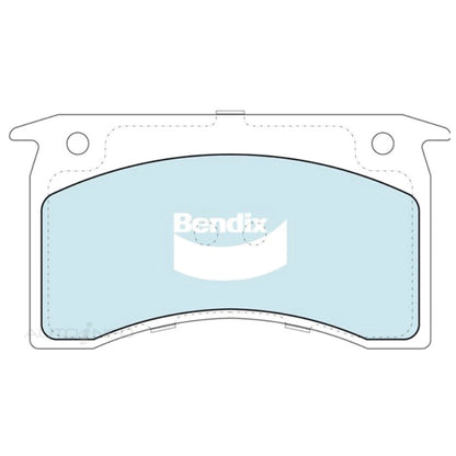 Set of 4 Bendix Front Disc Brake Pads for Holden HX HZ Kingswood (1976–1980)