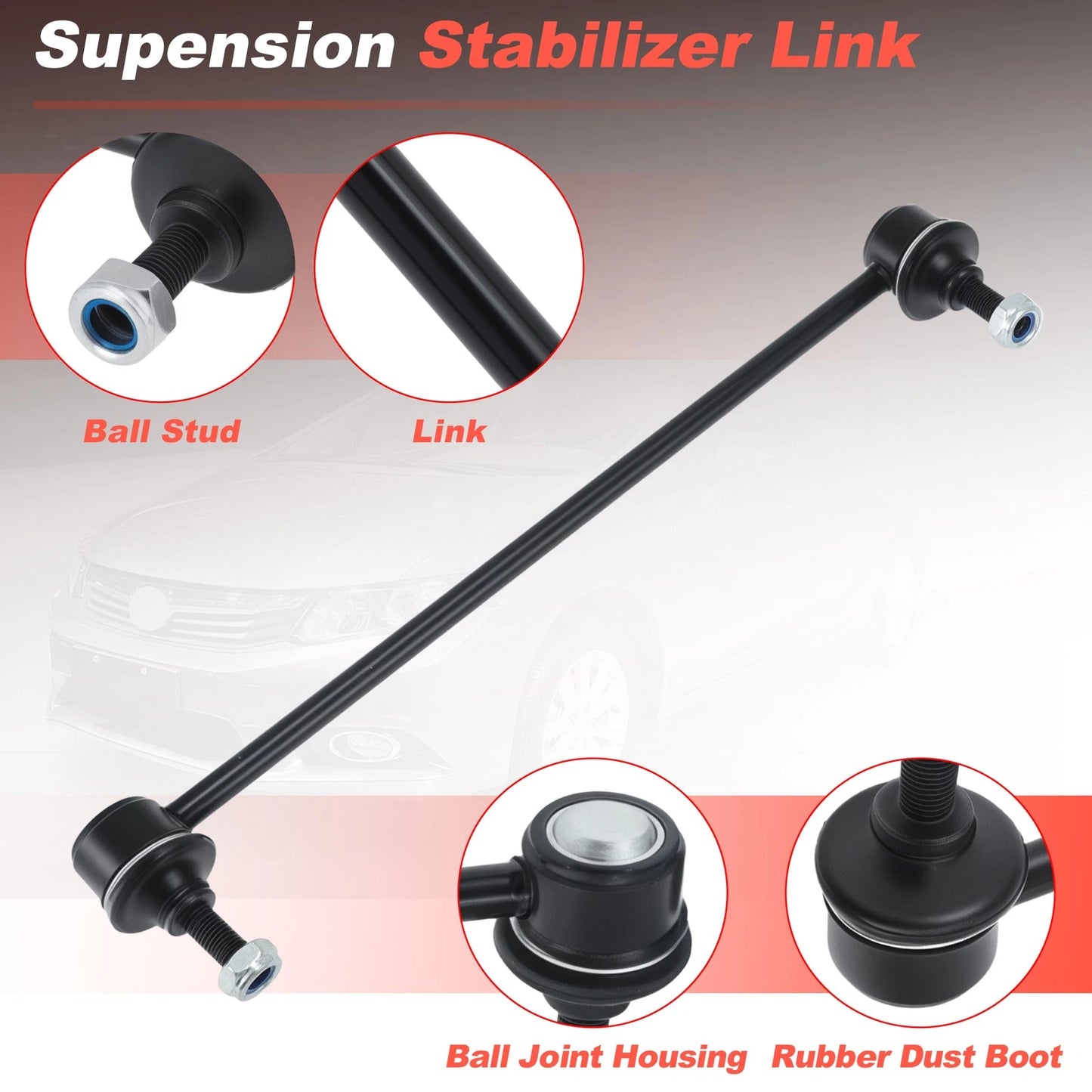 2X Front Stabilizer Sway Bar Links K750604/K750605 for Honda Civic (2012–2015)