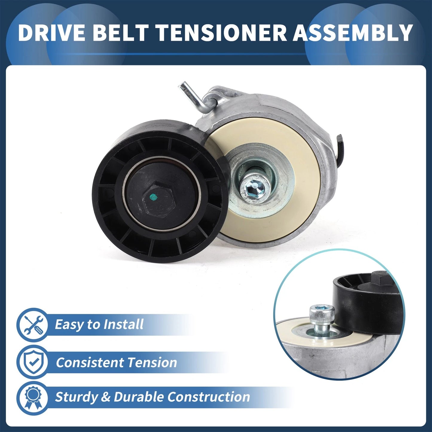 Belt Tensioner for Fiat Bravo (2007–2014) No. 51758385 Metal