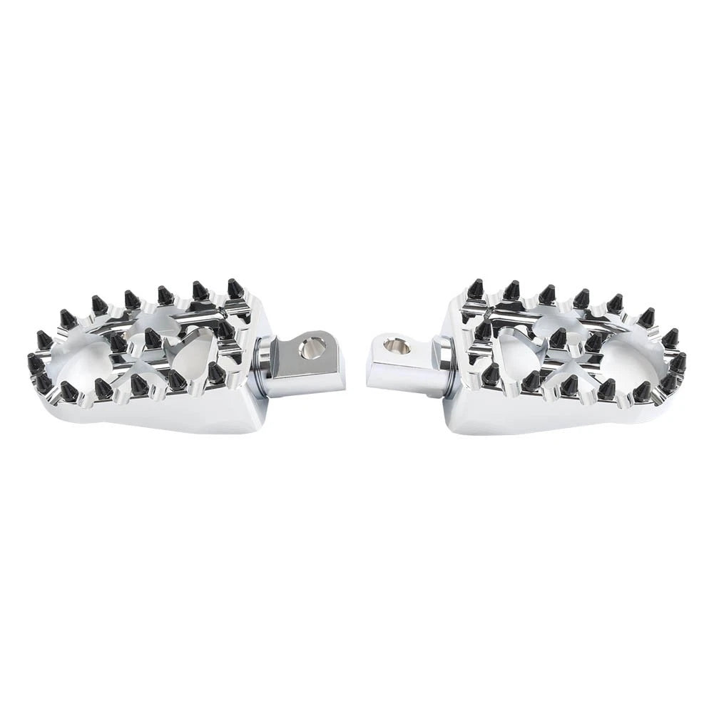 CNC Wide Fat Foot Pegs for Harley Dyna Sportster Fatboy