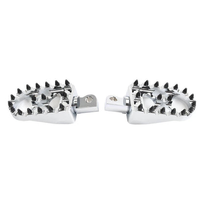 CNC Wide Fat Foot Pegs for Harley Dyna Sportster Fatboy