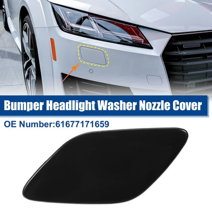 1 x Front Bumper Headlight Washer Cover Cap for BMW 335i Glossy Black