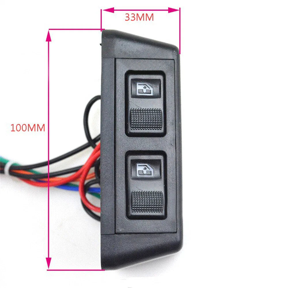 3 x Button Switch Kit for Car Door Power Window Control 12V (Fits Most Models)