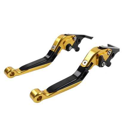 Gold Extendable Brake Clutch Levers for Suzuki GSXR750 600 750 KATANA V-STROM