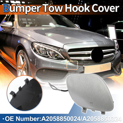 Tow Hook Cover for Mercedes-Benz C63 (2015–2021) No.A2058850024 Dark Silver