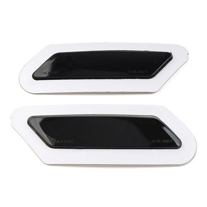 1 Pair White Front Bumper Reflector Side Marker Lights for Audi A4 B9 (2017–2019)