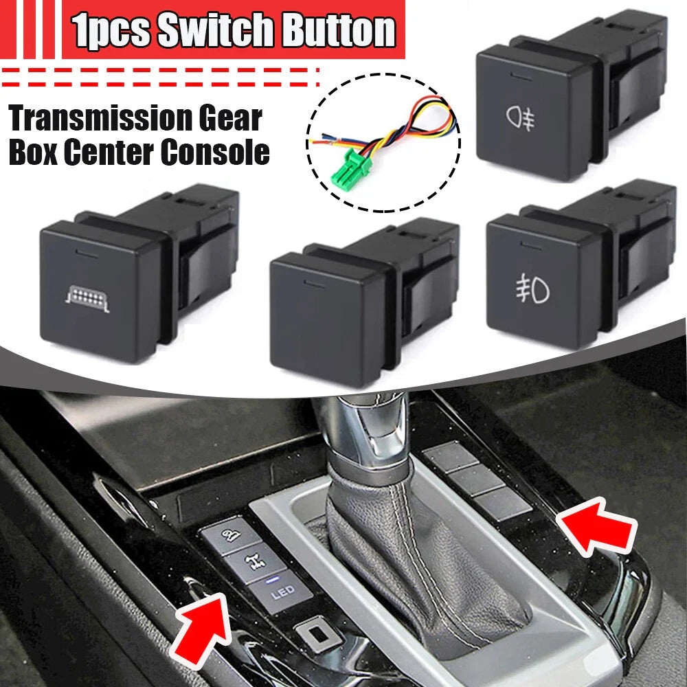 Black Gear Box Console Switch Button for Isuzu D-Max/Mazda BT50 (2020–2023)